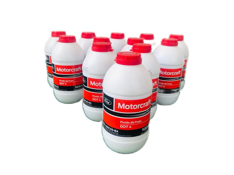 Imagem de 12 Fluidos De Freio Dot 4 Motorcraft 500 Ml