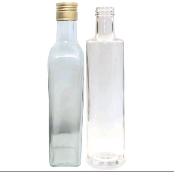 Imagem de 12 Garrafas De Vidro Transparente Redonda Azeite e Vinho  500 ml