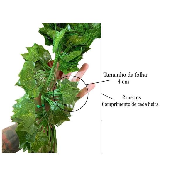 Imagem de 12 Heras Artificial Faixas Trepadeiras Correntes 24 Metros