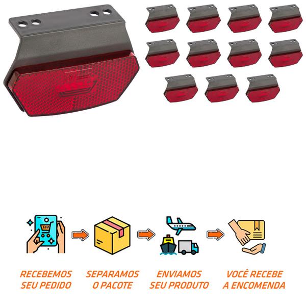 Imagem de 12 Lanterna Diamante Facchini LED Rubi C/ Supt. - Conect