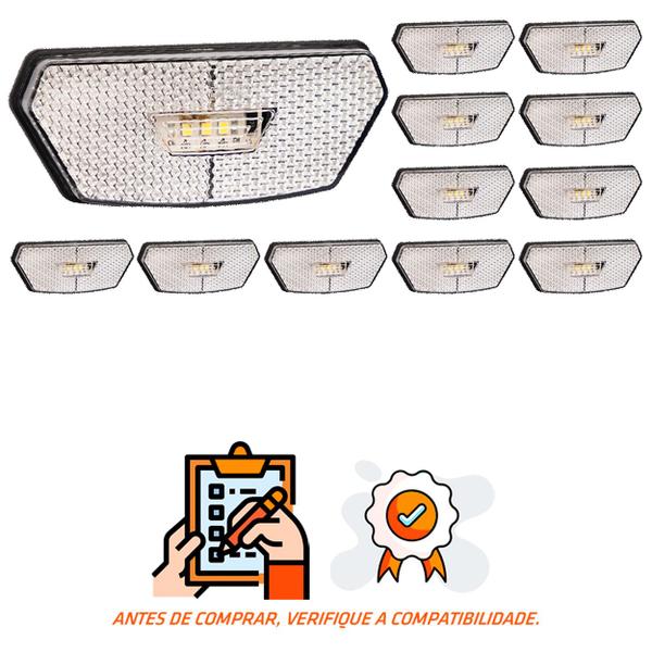 Imagem de 12 Lanterna Diamante Randon LED Cristal Saída Fios