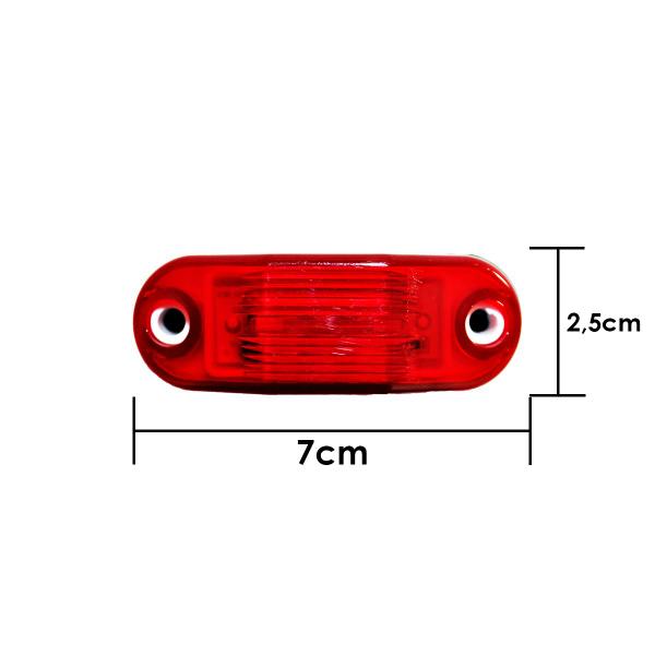 Imagem de 12 Lanterna Vigia Teto Ônibus Caminhão 2 LED BIVOLT VM +Conector