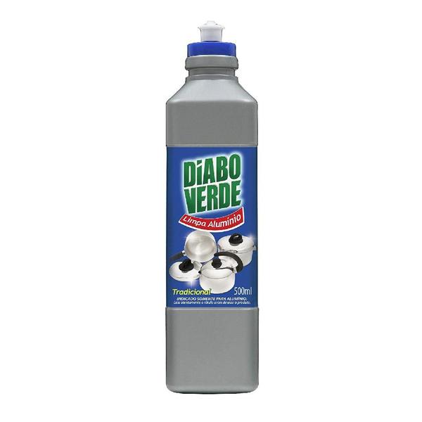 Imagem de 12 Limpa Alumínio Tradicional Diabo Verde 500ml Cada Unidade