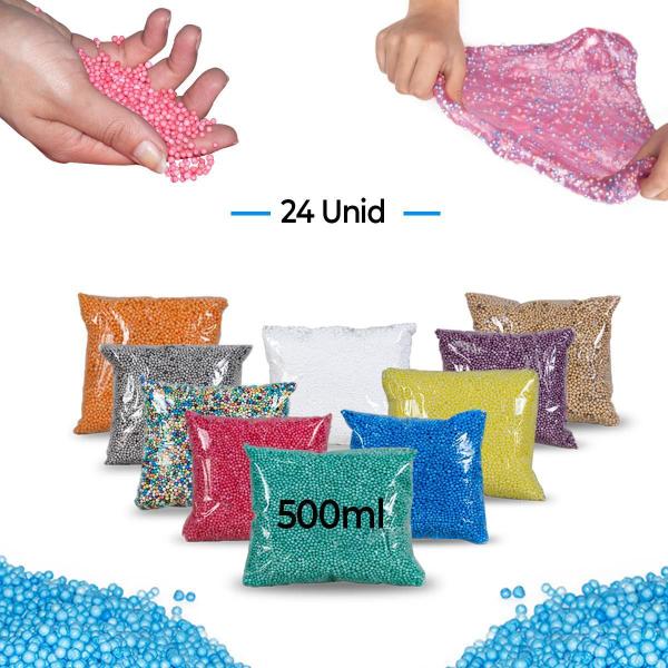 12 Litros Litros Isopor (Pérola) Bolinha Slime Artesanato - SF Imagem de 12 Litros Litros Isopor (Pérola) Bolinha Slime Artesanato