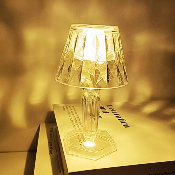 Imagem de 12 Mini Abajur Cristal Luz LED De Mesa Decorativo Quarto