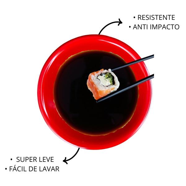 Imagem de 12 Molheiras em Melamina Para Restaurante Japones Shoyu 35ml