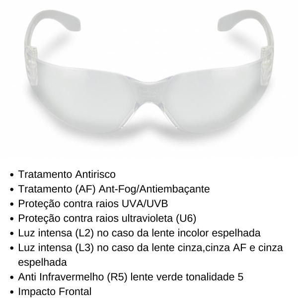 Imagem de 12 Oculos Segurança Proteção EPI Leopardo Incolor Ca11268