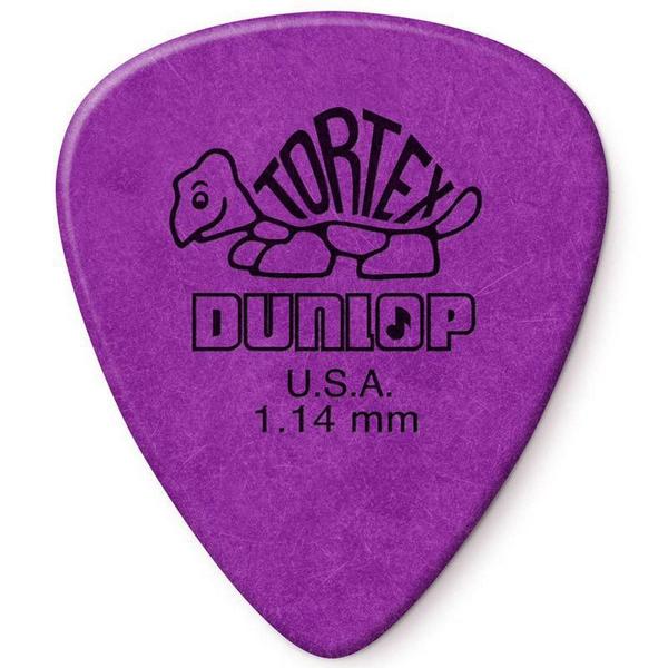 Imagem de 12 Palheta DUNLOP Tortex 1.14 mm Standard guitarra 418r roxa