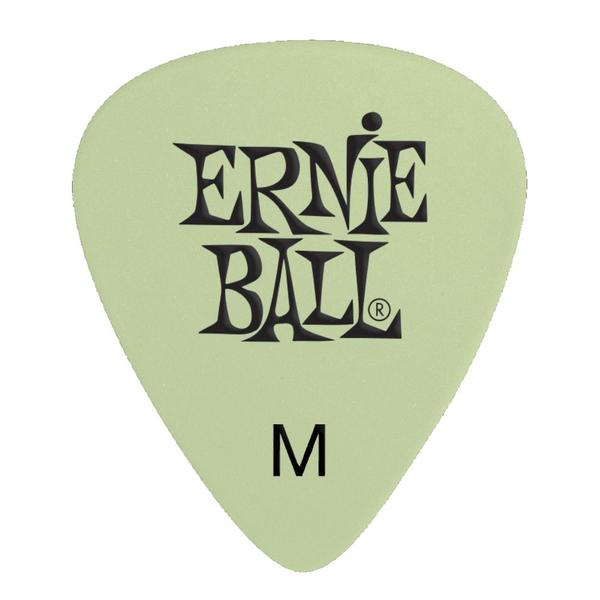 Imagem de 12 Palhetas Ernie Ball Super Glow Media Brilha Escuro P09225