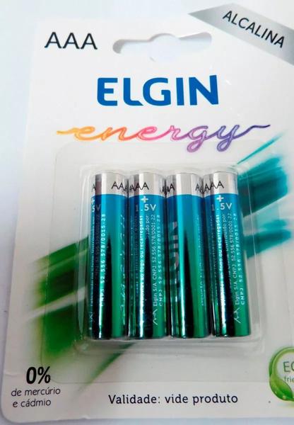 Imagem de 12 Pilha Alcalina AAA Elgin Energy Lr3 1,5v (4x3)