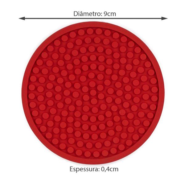 Imagem de 12 Porta Copos Emborrachados Liso