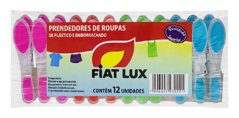 Imagem de 12 Pregadores Roupa Fiat Lux- Alta Pressão- Emborrachado