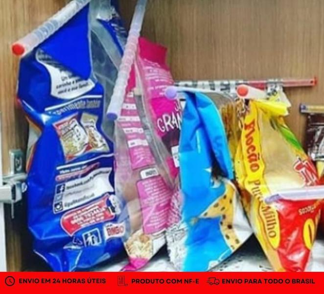 Imagem de 12 Prendedores Reutilizáveis Para Sacos De Alimentos