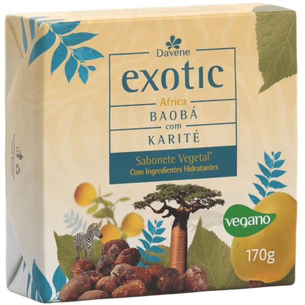 Imagem de 12 Sabonetes Vegetal Hidratante Africa Exotic 170g Davene