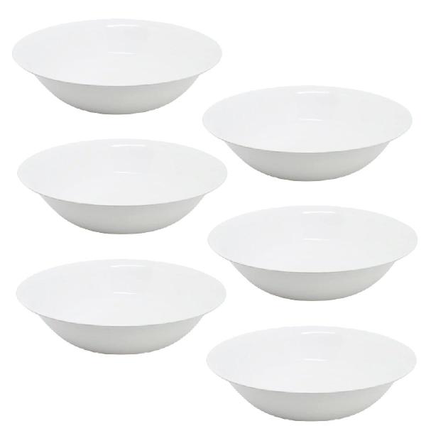 Imagem de 12 Saladeiras Bowl 1300ml Tigelas Cumbuca de Melamina 1,3L