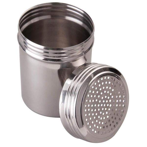 Imagem de 12 Saleiros de Inox Restaurante Lanchonete 230ml Mesa Dosador Plasvale Porta Temperos