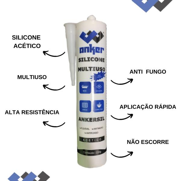 Imagem de 12 Silicone Acético Incolor Para Artesanato