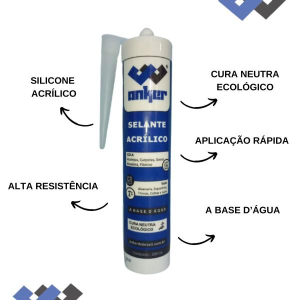 12 Silicone Acrílico a Base D'água - Anker do Brasil Imagem de 12 Silicone Acrílico a Base D'água