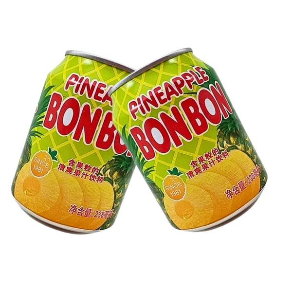 Imagem de 12 Sucos Abacaxi Coreano Bonbon Lata 238ml