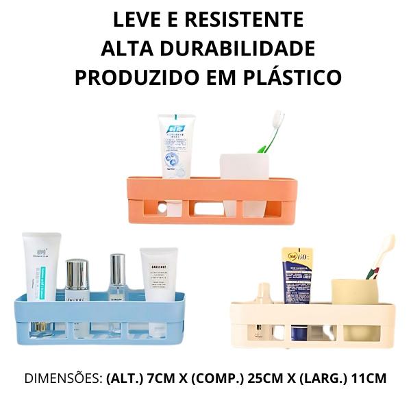 12 Suportes Organizador Porta Shampoo Sabonete Adesivo - Jf Imagem de 12 Suportes Organizador Porta Shampoo Sabonete Adesivo
