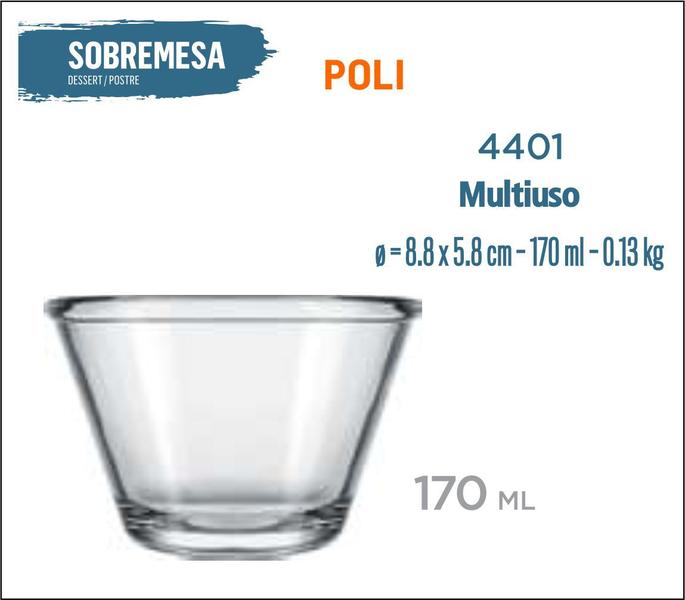 Imagem de 12 Taças De Sobremesa Poli 170ml - Sorvete - Pudin - Pavê