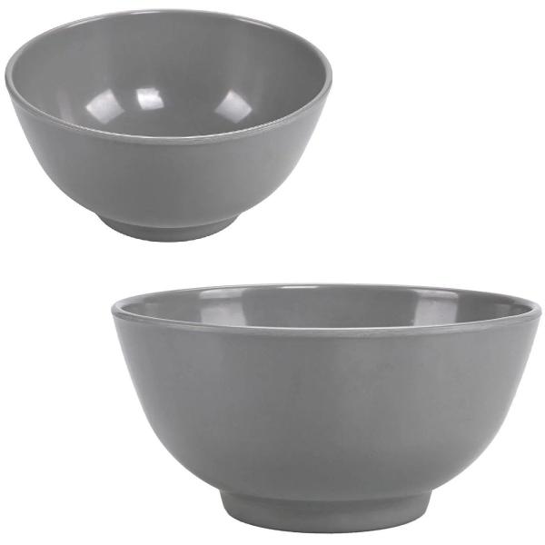 Imagem de 12 Tigelas Bowl Oriental Melamina 700ml Cumbuca Sobremesas