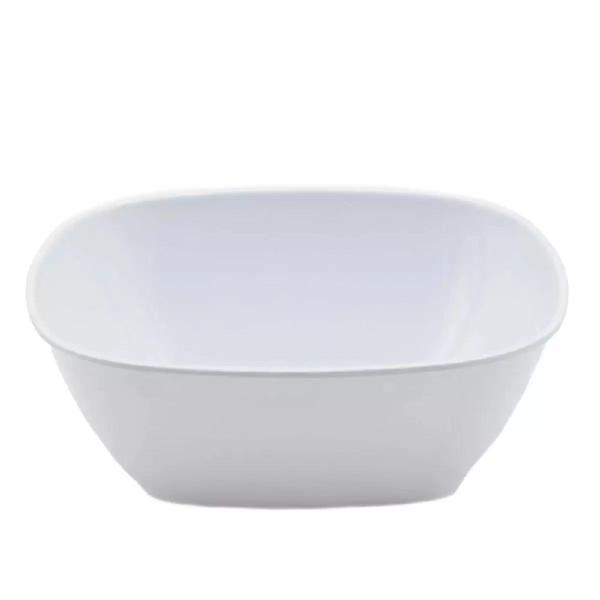 Imagem de 12 Tigelas Bowl Saladeira Quadrada 1500ml em Melamina 1,5L