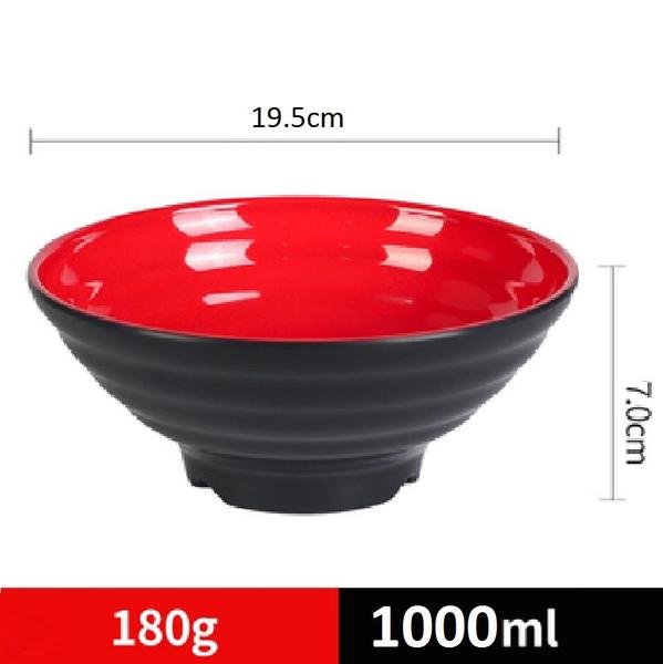 Imagem de 12 Tigelas Japonesa Bowl Oriental 1,3L em Melamina 1300ml