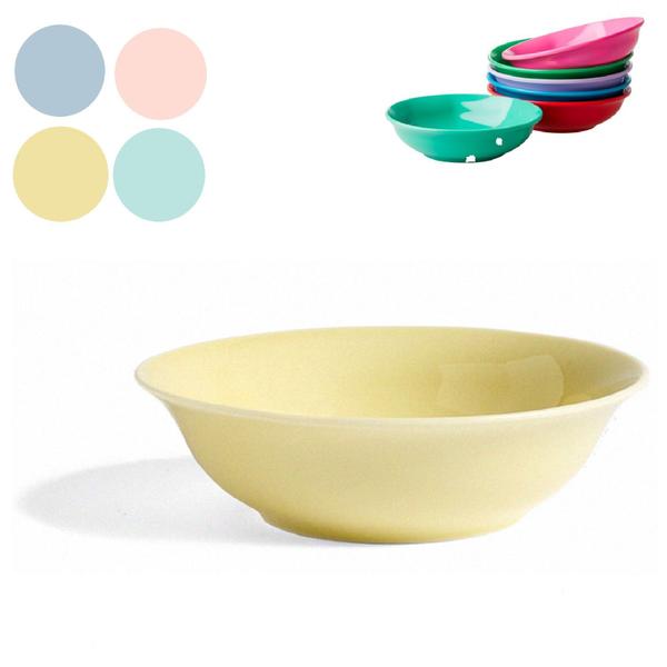 Imagem de 12 Tigelas Saladeira Bowl Cumbuca Em Melamina Colorida 450ml