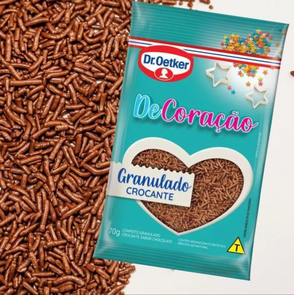 12 un Chocolate Granulado Crocante 70 g - Dr. Oetker (70688) Imagem de 12 un Chocolate Granulado Crocante 70 g - Dr. Oetker (70688)