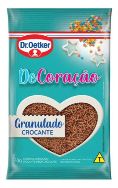 12 un Chocolate Granulado Crocante 70 g - Dr. Oetker (70688) Imagem de 12 un Chocolate Granulado Crocante 70 g - Dr. Oetker (70688)