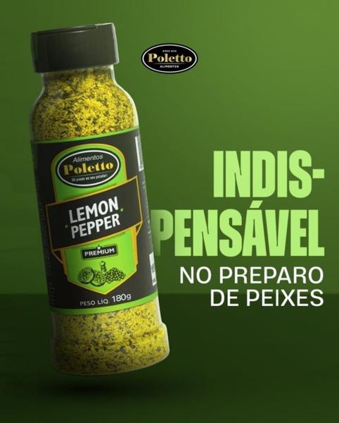 Imagem de 12 UNID - Lemon Pepper Poletto 200g Poletto