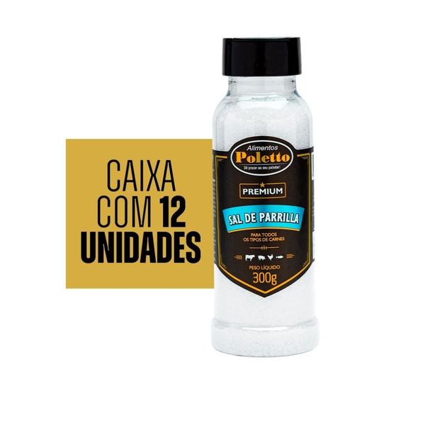 12 UNID - Sal De Parrilla Poletto - Sal Entrefino Para Churrasco 250g Imagem de 12 UNID - Sal De Parrilla Poletto - Sal Entrefino Para Churrasco 250g