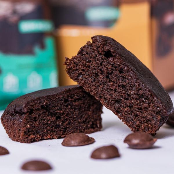 12 Unidades - Brownie de Chocolate 30g Sem açúcar, Sem Glúten e Sem Leite - Di Mangiare Imagem de 12 Unidades - Brownie de Chocolate 30g Sem açúcar, Sem Glúten e Sem Leite