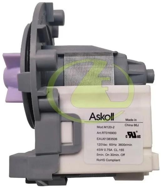 12 unidades eletrobomba 110v original lg eau61383506 = eau62263306 bpx1-8le wd1412rtb wd1485at wd1485at7 wd1485at7b Imagem de 12 unidades eletrobomba 110v original lg eau61383506 = eau62263306 bpx1-8le wd1412rtb wd1485at wd1485at7 wd1485at7b