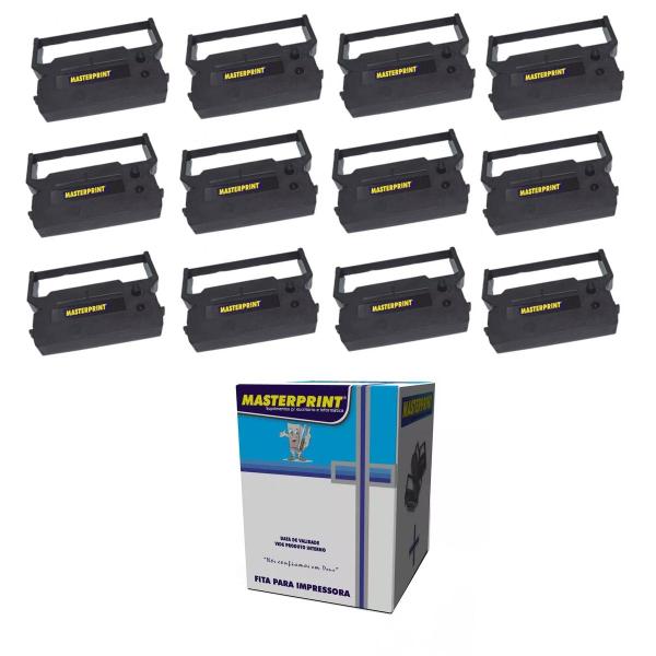 Imagem de 12 x Fitas Para Impressora Citizen Dp600 Bematech Mp20ci Cor Da Tinta Preto