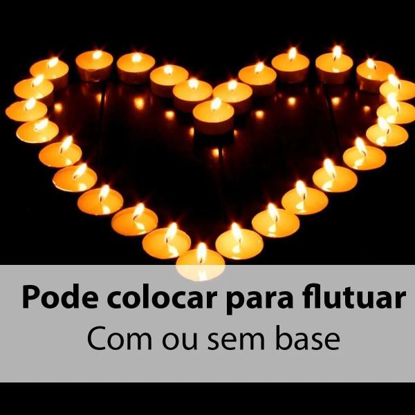 Imagem de 120 Velas Rechaud Brancas Em Suporte Alumínio - 4hrs Queima