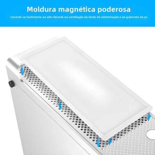 Imagem de 120x240mm 120x120mm Quadro Magnético PVC PC Computador Caso Ventilador Filtro De Poeira Grelhas De