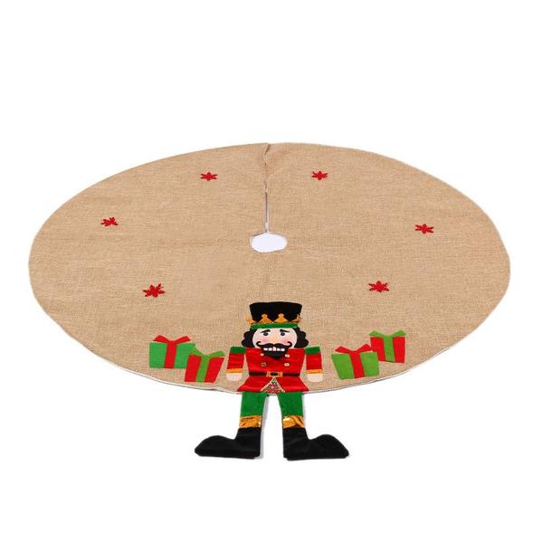 Imagem de 122CM Cartoon Walnut Soldier Tree Skirt, Tree Bottom Apron