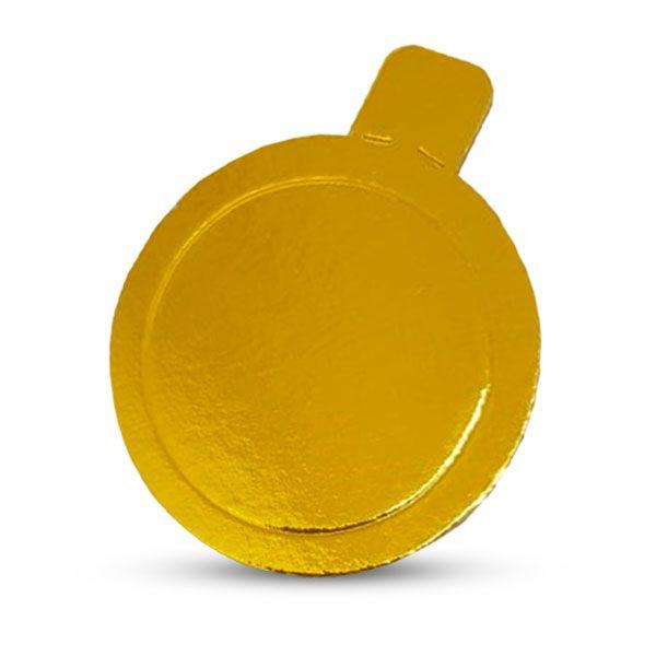 125 Base Laminada para Doces Redondo Nº10 Dourado - AAZ Imagem de 125 Base Laminada para Doces Redondo Nº10 Dourado
