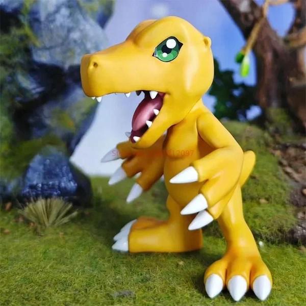 Imagem de 12cm Digimon Anime Figuras Gk Greymon Agumon Gabumon Pvc Figura De Ação Modelo Colecionável