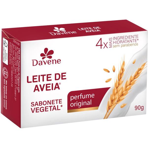 Imagem de 12UN Sabonete Vegetal Leite De Aveia Classico 90g  Davene