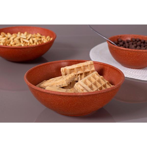 Imagem de 12un Tigela bowl 700ml salada petiscos Vermelho 17cm