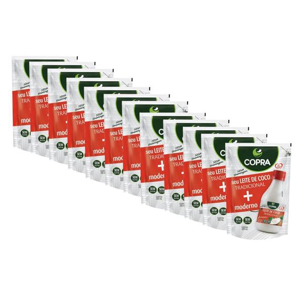 12uni Leite de Coco Pouch 200ml - Copra Imagem de 12uni Leite de Coco Pouch 200ml - Copra