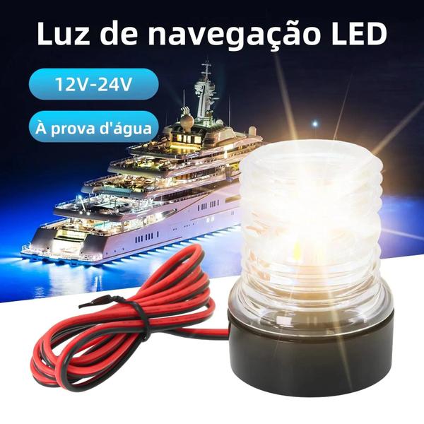 Imagem de 12V 24V LED Luz De Navegação Para Barco Dobrável Luz De Âncora Marinha Para Iate Com Sinal De Vela