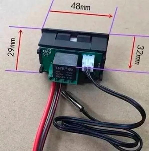 Imagem de 12v controlador temperatura 20a Chocadeira W1209wk digital termostato arduino