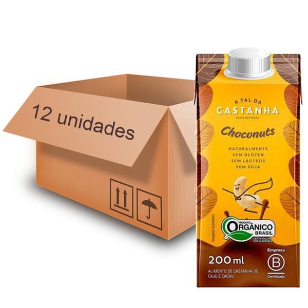 Imagem de 12x Bebida Choconuts Sem Lactose A Tal da Castanha 200ml