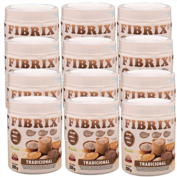 Imagem de 12x Fibrix - Fibras Alimentares- Vegano- 200g