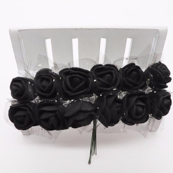 144 Mini Rosas De Eva Rosinha Artificial com 12 Buquês - La Belle Imagem de 144 Mini Rosas De Eva Rosinha Artificial com 12 Buquês