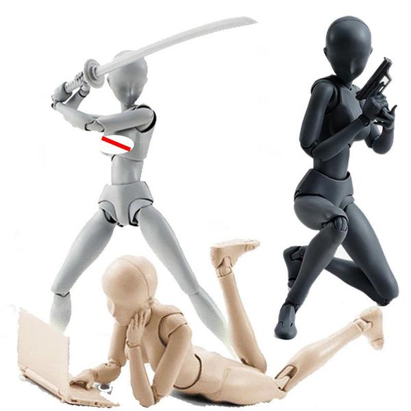 Imagem de 14cm Articulado Action Figure Manequim Masculino Feminino 001 para